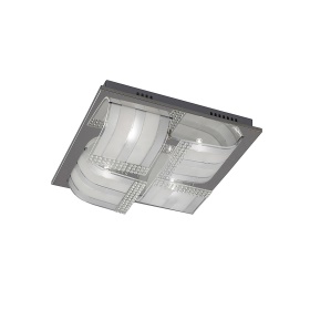 Charis Crystal Ceiling Lights Diyas Ringed & Square Crystal Fittings Charis Crystal Ceiling Lights Diyas Ringed & Square Crystal Fittings